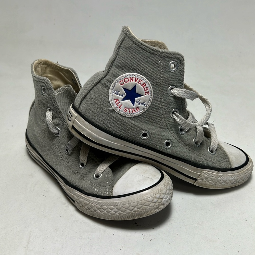 Converse Grey velvet sneakers